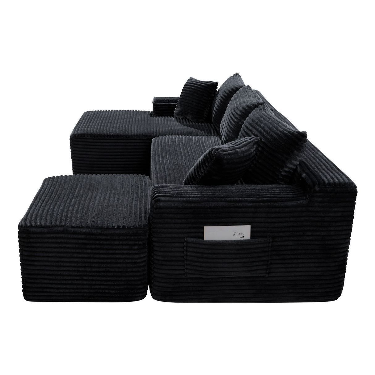 106.3" U-Shaped Cloud Sectional Sofa with Deep Seat