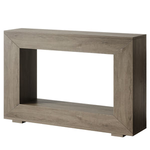 Narrow Entryway Storage Console Table With Open Shelf