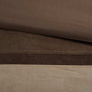 7 Piece Faux Suede Comforter Set