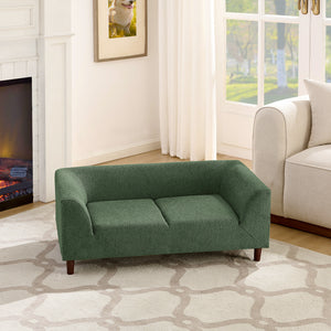 Pet Sofa with Backrest and Armrests - Modern Olive