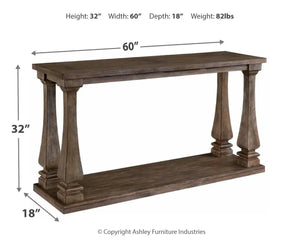 Johnelle - Sofa Table - Gray - Best Buy Furniture