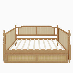 Full Size Daybed With 2 Drawers - Walnut