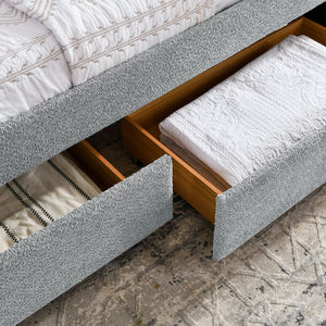 Upholstered Daybed & 2 Drawers