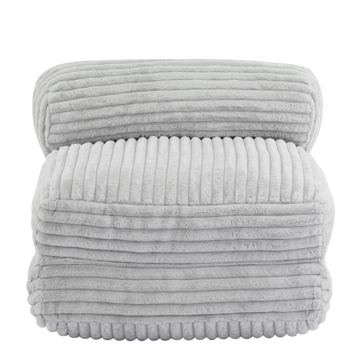 Latina - Indoor Foldbable Bean Bag Lounge Chair - Light Gray