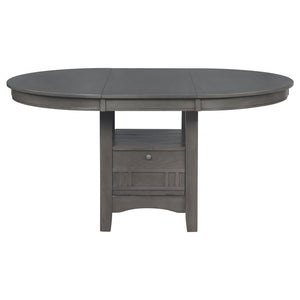 Ingall - 5 Piece Set With Storage Table And Upholstered Chairs - Medium Gray