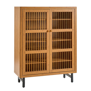 Shoe Cabinet with Shutter Doors