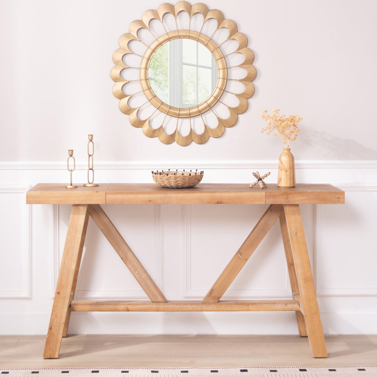 A-Frame Console Table - Natural