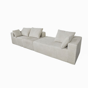 Corner Combination Sofa Sectional Couch With Soft Fabric