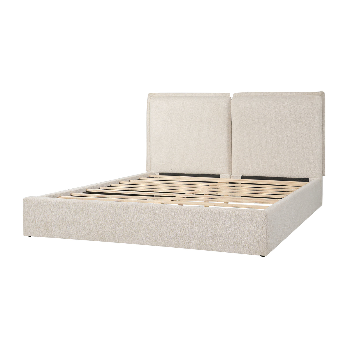 Double-Pillow Upholstered Bed Design