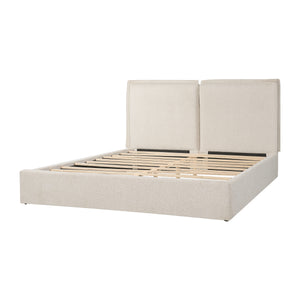 Double-Pillow Upholstered Bed Design