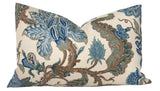 Chalfont Pillow Cover in Porcelain Blue, Schumacher Textiles