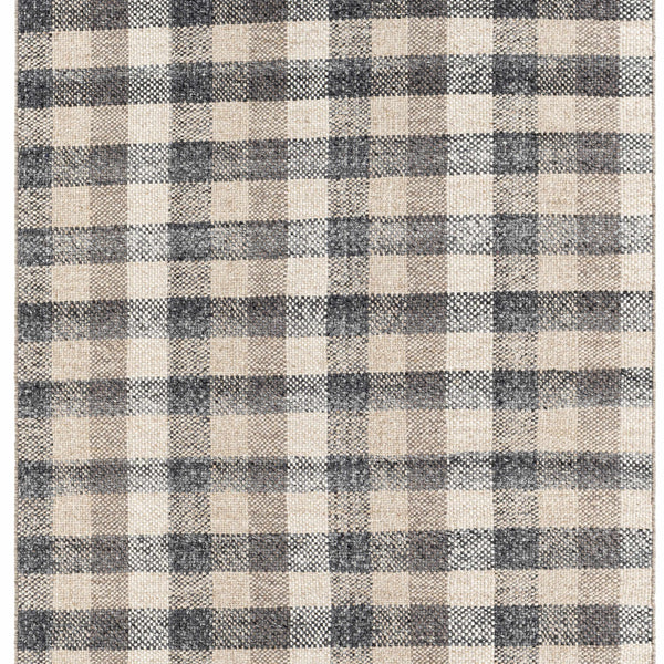 Chilliwack Gray Plaid Wool Rug