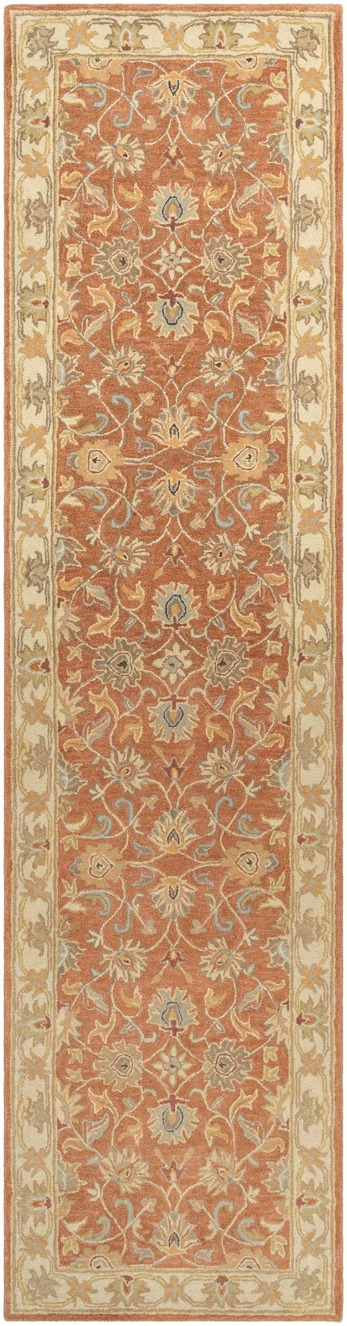 Caesar Hand Tufted Burnt Orange 1124 Wool Carpet
