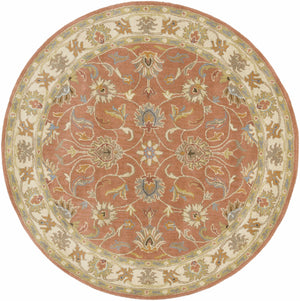 Caesar Hand Tufted Burnt Orange 1124 Wool Carpet
