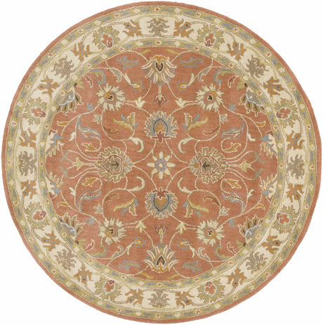 Caesar Hand Tufted Burnt Orange 1124 Wool Carpet