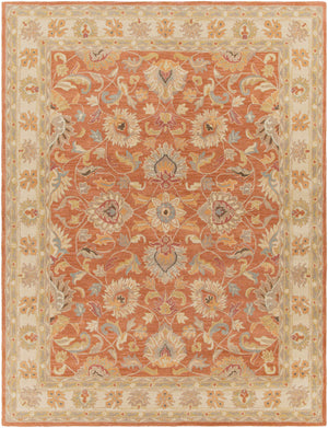 Caesar Hand Tufted Burnt Orange 1124 Wool Carpet