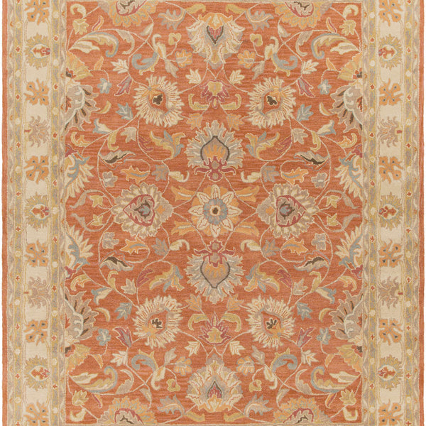 Caesar Hand Tufted Burnt Orange 1124 Wool Carpet