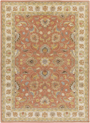 Caesar Hand Tufted Burnt Orange 1124 Wool Carpet