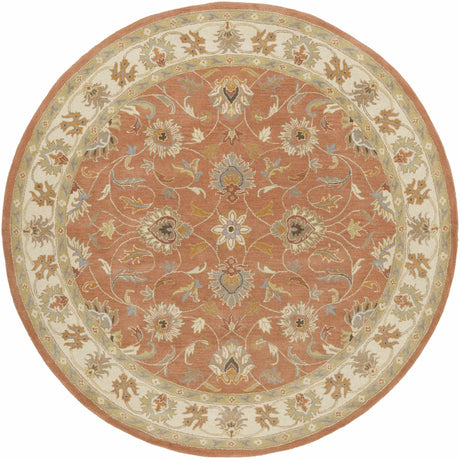Caesar Hand Tufted Burnt Orange 1124 Wool Carpet