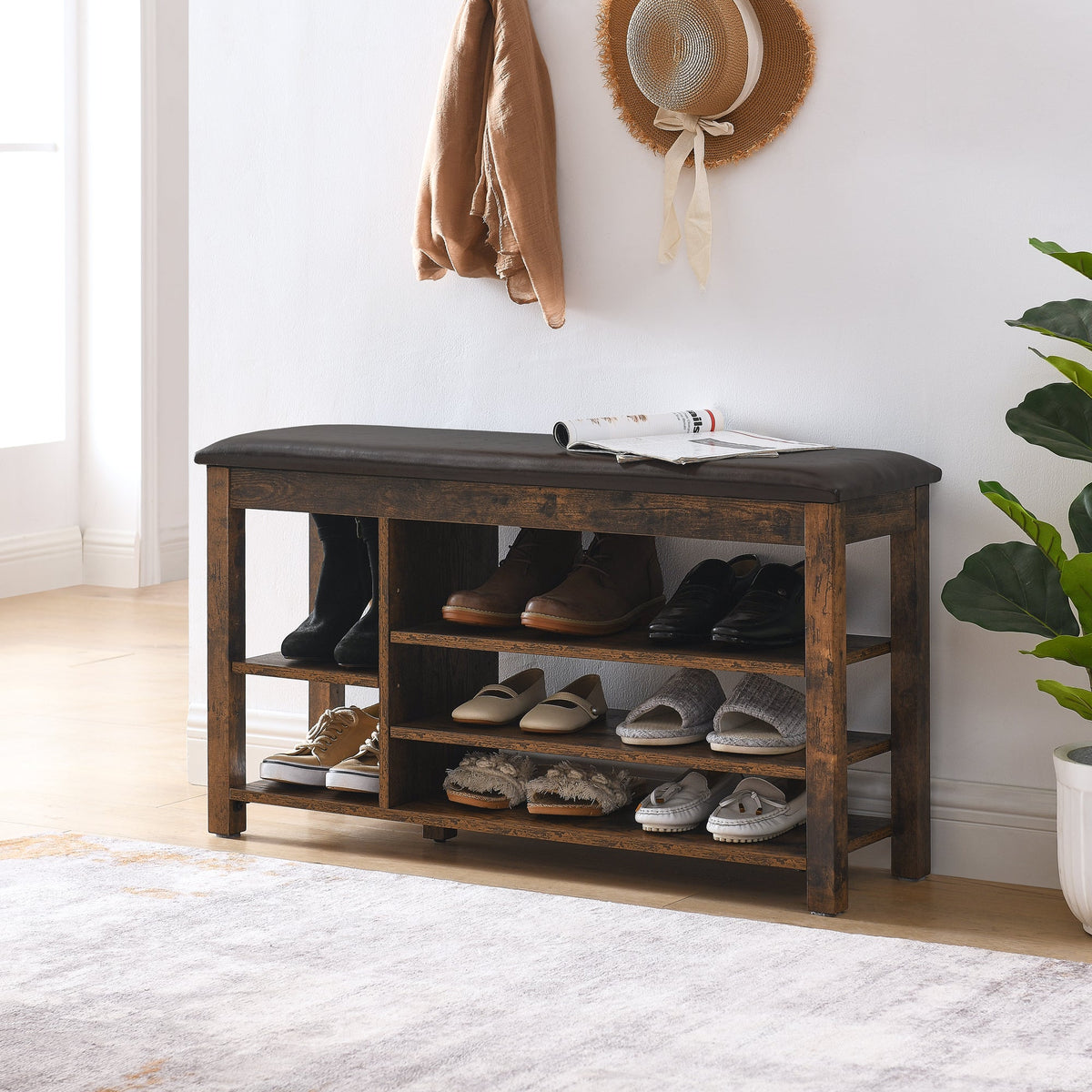 ChuangYuan Smart Home Height-Adjustable Shoe-Changing Bench - view 2