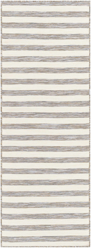 Bongaree Gray Striped Outdoor Carpet - Clearance