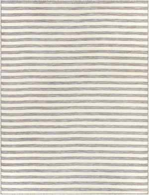 Bongaree Gray Striped Outdoor Carpet - Clearance