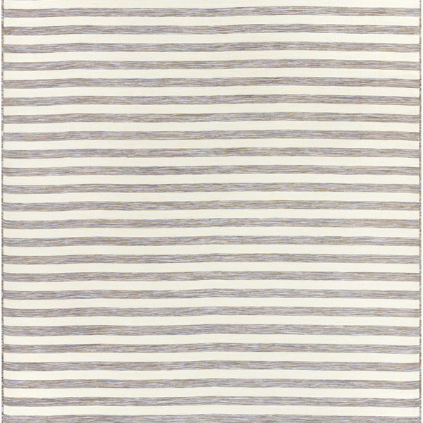 Bongaree Gray Striped Outdoor Carpet - Clearance
