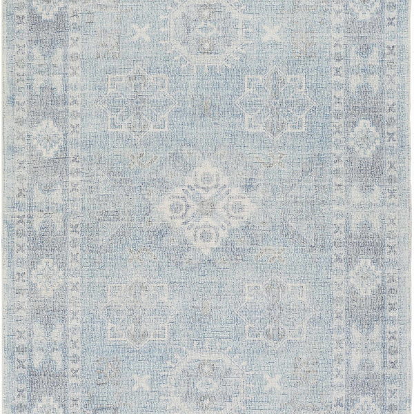 Calderbank Sky Blue Wool-Blend Area Rug