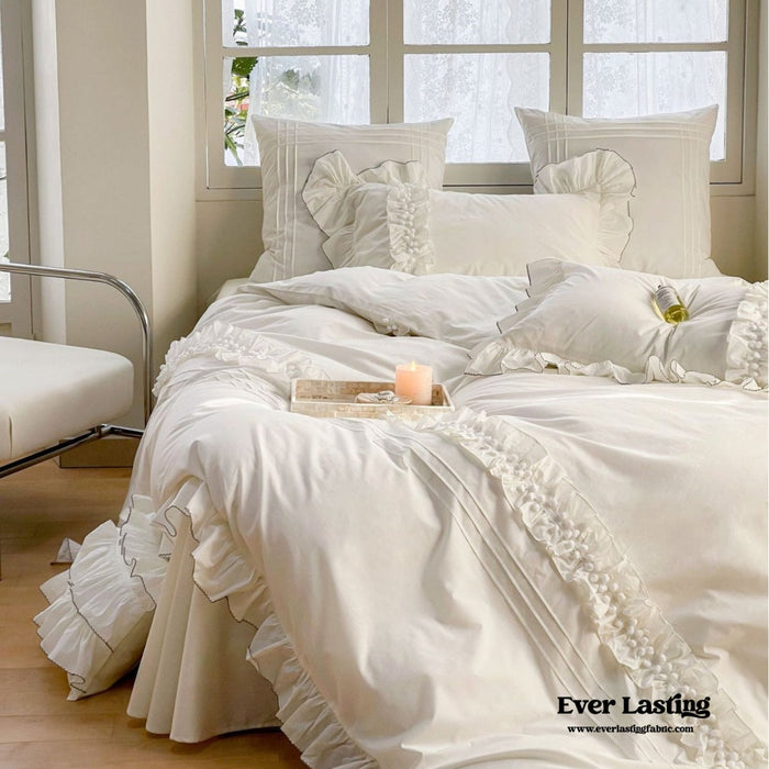 Ever Lasting Clémence French Cottage Lace Bedding Set