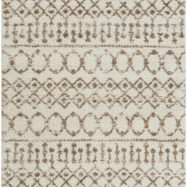 Monarch Cream&Tan Trellis Plush Rug