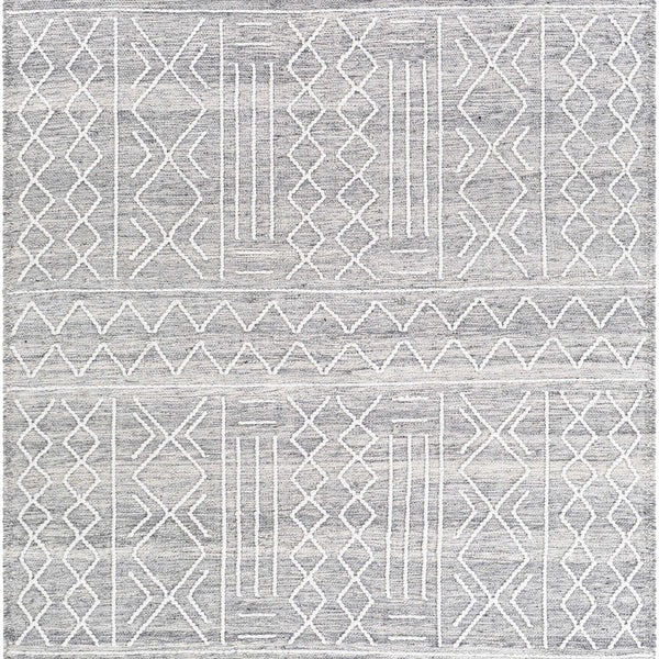 Gray Clintwood Wool Tassel Carpet - Clearance