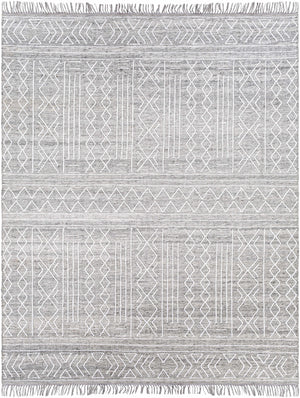 Gray Clintwood Wool Tassel Carpet - Clearance