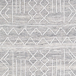 Gray Clintwood Wool Tassel Carpet - Clearance