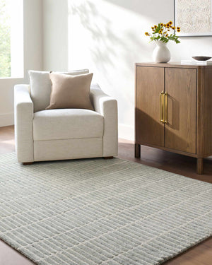 Finial Sage Wool Area Rug