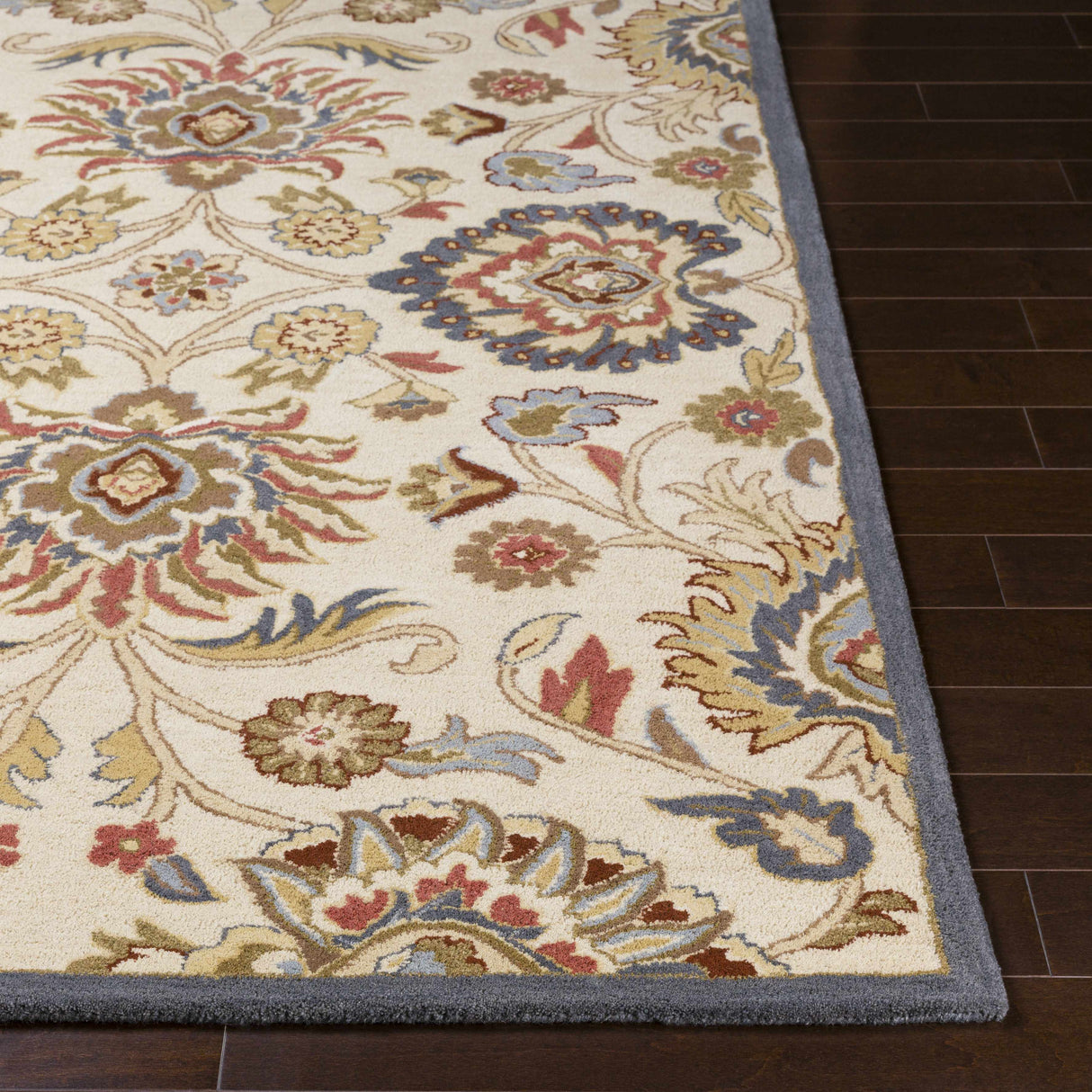 Conesus Hand Tufted Blue & Rust 1204  Area Rug - Clearance