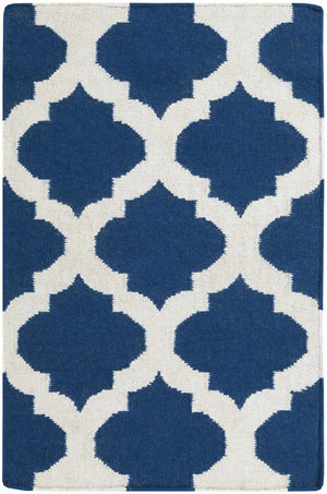 Centenary Navy Wool Area Rug - Clearance