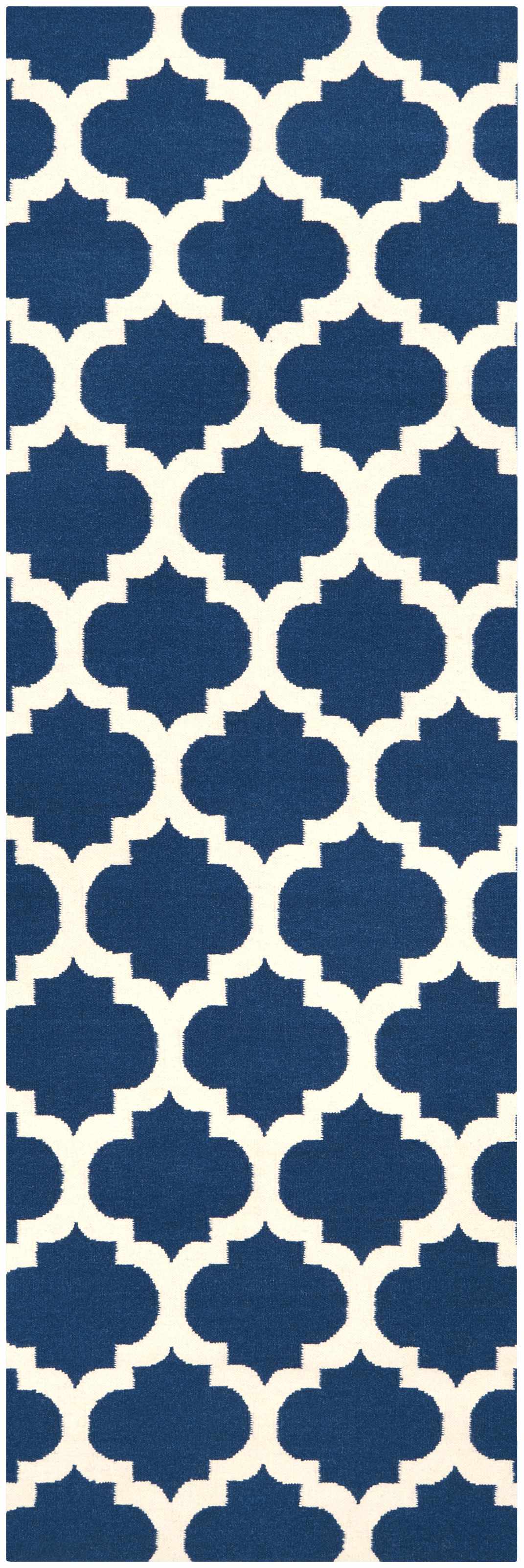 Centenary Navy Wool Area Rug - Clearance