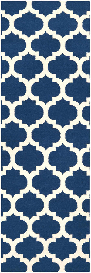 Centenary Navy Wool Area Rug - Clearance