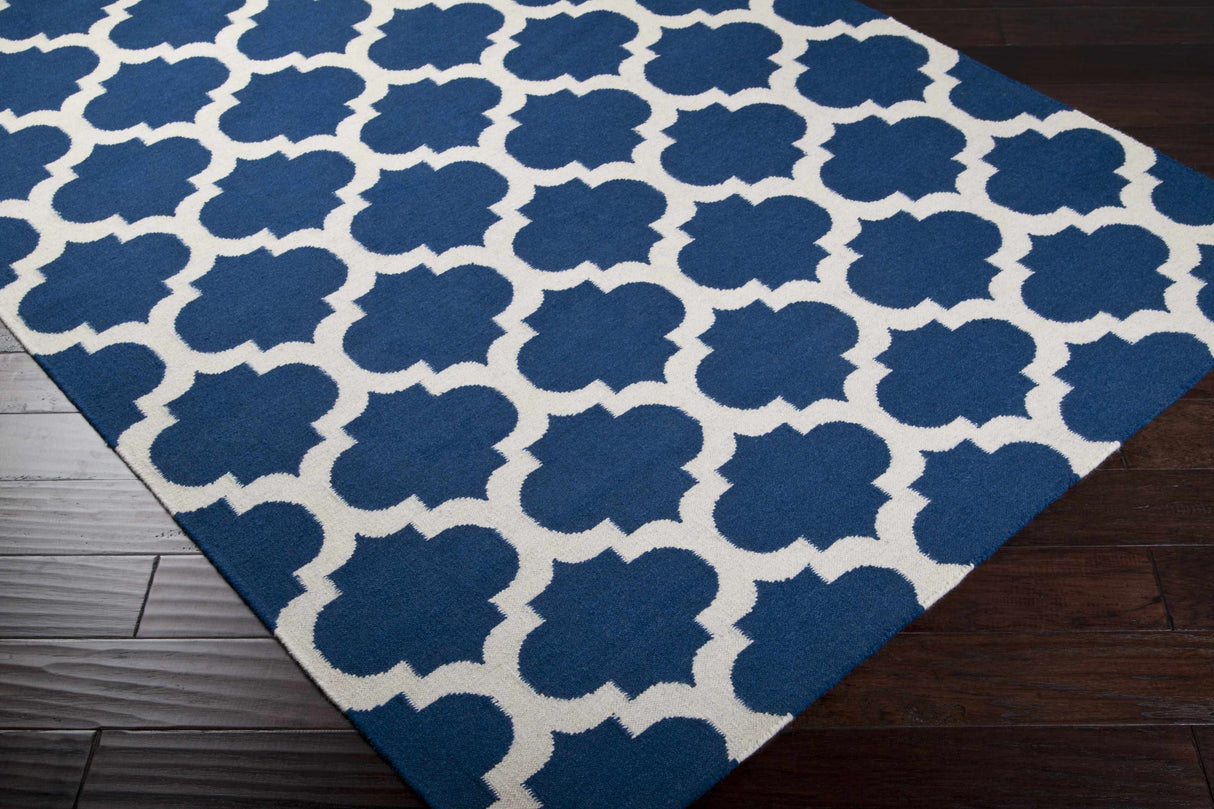 Centenary Navy Wool Area Rug - Clearance