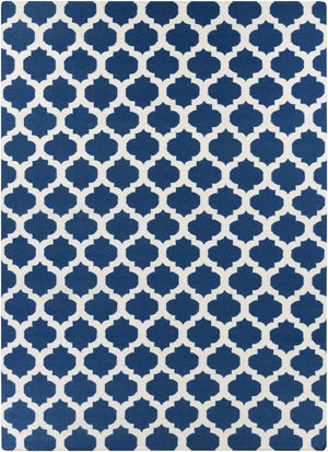 Centenary Navy Wool Area Rug - Clearance