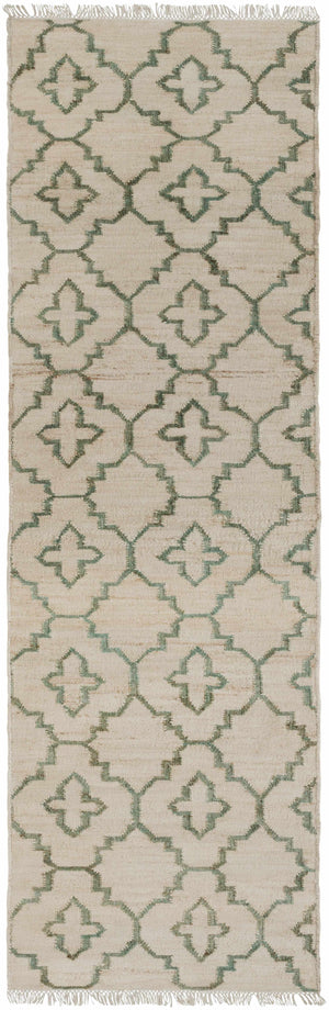 Coffeyville Handcrafted Fringed Jute Carpet - Clearance
