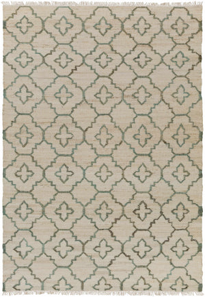 Coffeyville Handcrafted Fringed Jute Carpet - Clearance