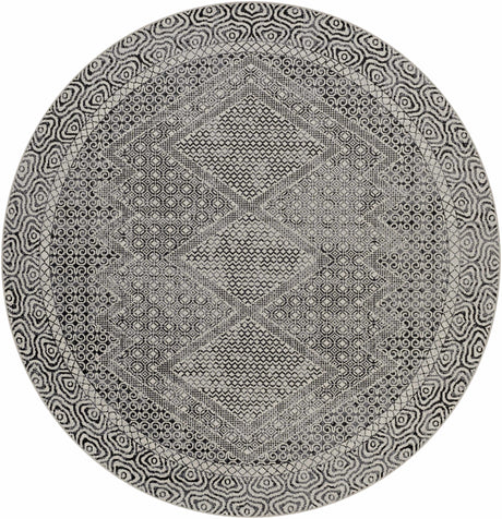 Coledale Black & White Washable Rug - Clearance