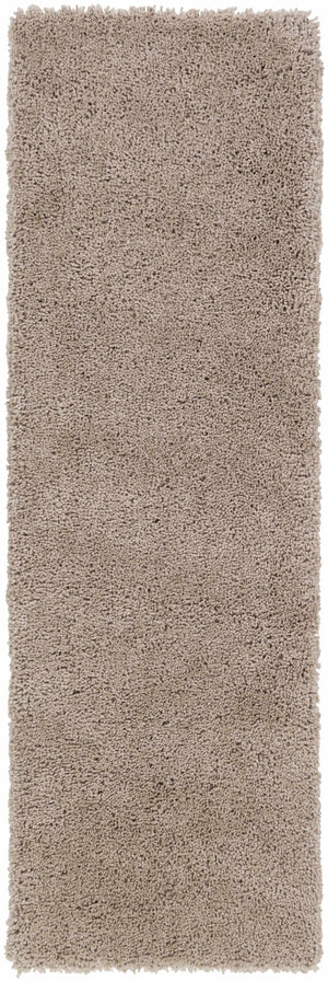 Tingly 2x3 Hand Woven Solid Cream Shag Rug - Clearance