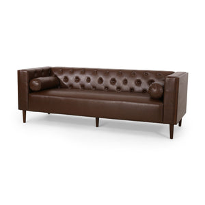 Contemporary 3 Seater Sofa with Tufted Design - view 9