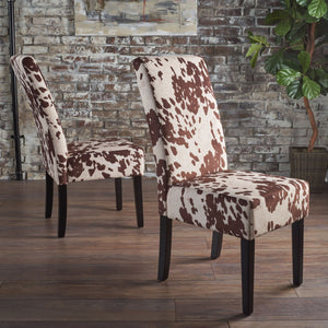 Contemporary Dining Chair Set of 2 with Rubberwood Legs - view 7