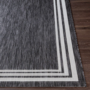 Coonamble Bordered Antrasit Rug