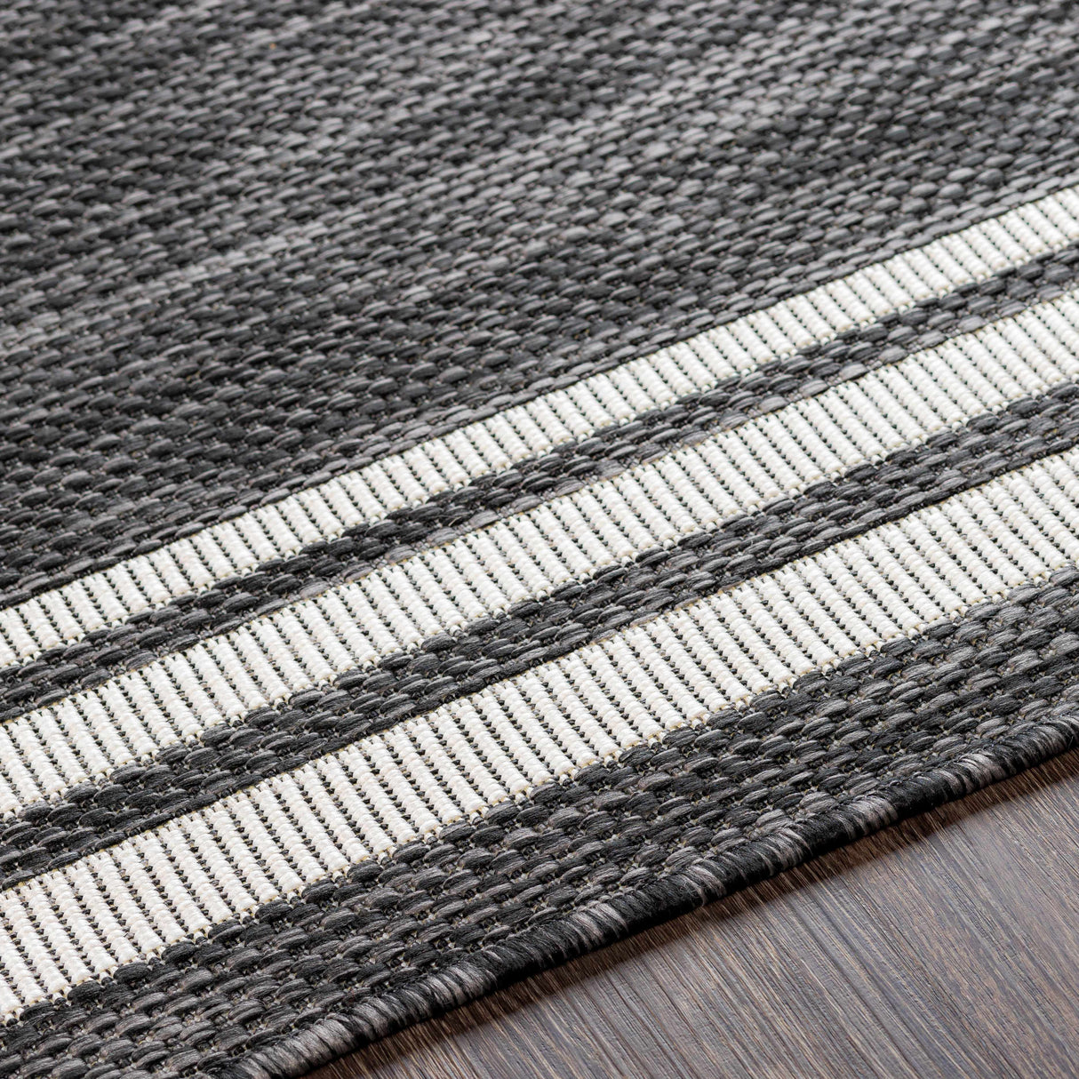 Coonamble Bordered Antrasit Rug