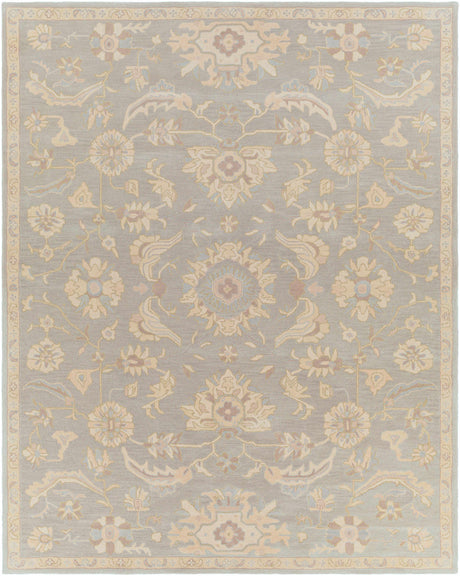 Copen Beige Floral Wool Rug
