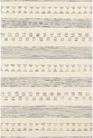 Corry Cream&Black Wool Rug - Clearance